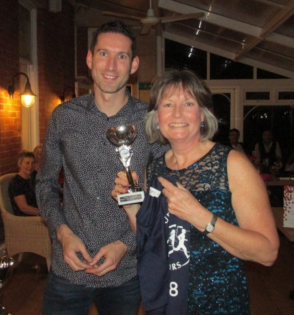 Matt Coggins, Purbeck Runner of the Year with Tish Alberry