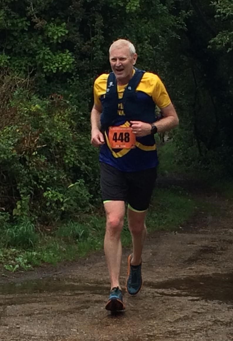 David Hodson, first man to finish for the Purbeck Runners